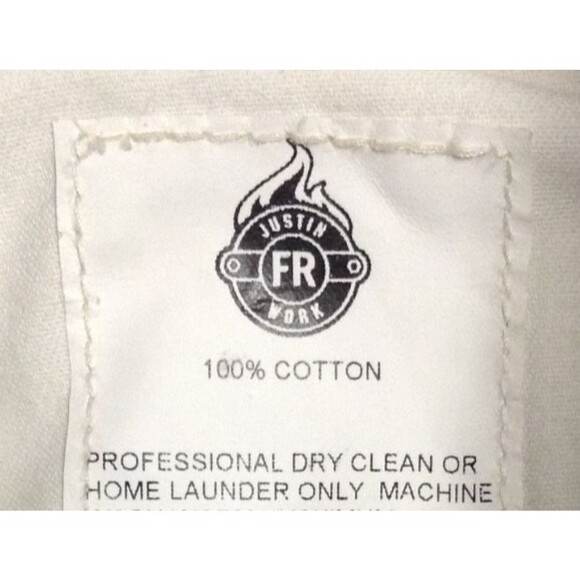 JustinFR Flame Resistant Pants Men 38x33 Khaki Canvas Ripstop Utility Workwear - Picture 12 of 13